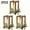 3pcs, variant on 1/3/12 Pcs Retro Wood Lanterns Menorahs for Centerpieces, Wedding Centerpieces for Tables, 5.5×5.5×10.59 Inch, Rustic Farmhouse Decor for Barn Weddings, Valentine's Day and Home Atmosphere Creation