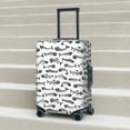 thumbnail image 2 of Lsque Fish Bones Printed Luggage Cover, Travel Luggage Protector,Scratch and Dirt Resistant, Fits 18-32 Inch Luggage - Large, 2 of 9