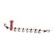 thumbnail image 2 of Tendedero portátil para exteriores, cuerda reflectante para colgar ropa Rojo reflectante, 2 of 9