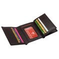 thumbnail image 5 of Marshal Wallet Genuine Leather Tri-fold Men's Wallet, Black, 5 of 30