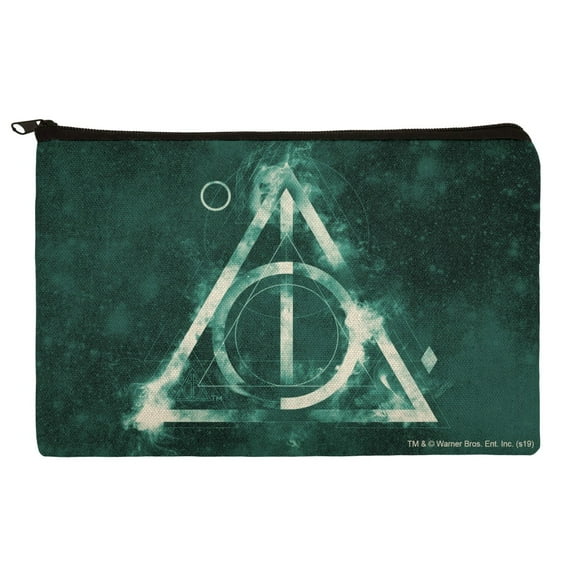 Harry Potter Deathly Hallows Logo Makeup Cosmetic Bag Organizer Pouch