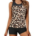thumbnail image 2 of Maillot de Bain Tankini pour Femmes, Contrôle du Ventre, Haut avec Short, Deux Pièces, 2 of 6