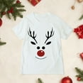 thumbnail image 6 of mgoYE Dad Christmas Family Matching Pajamas Papa Xmas Father Short Sleeve T-Shirt(White,XL), 6 of 9