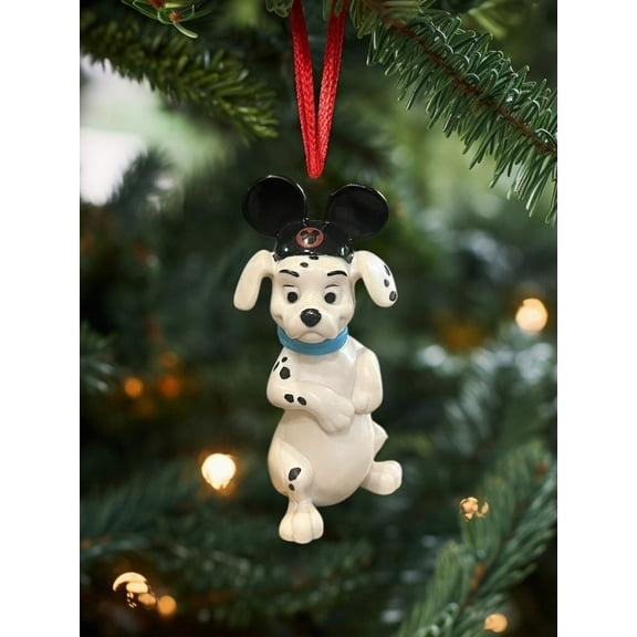 ORNAMENT 101 Dalmatians Wearing Mickey Hat Disney Figurine 3” Charm New