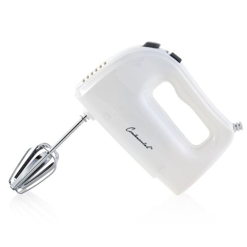 Continental Electric 5 Speed Hand Mixer, White