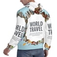thumbnail image 4 of Bingfone World Travel Men'S Drawstring Hoodie Long Sleeve Pocket Sweatshirts-Medium, 4 of 9