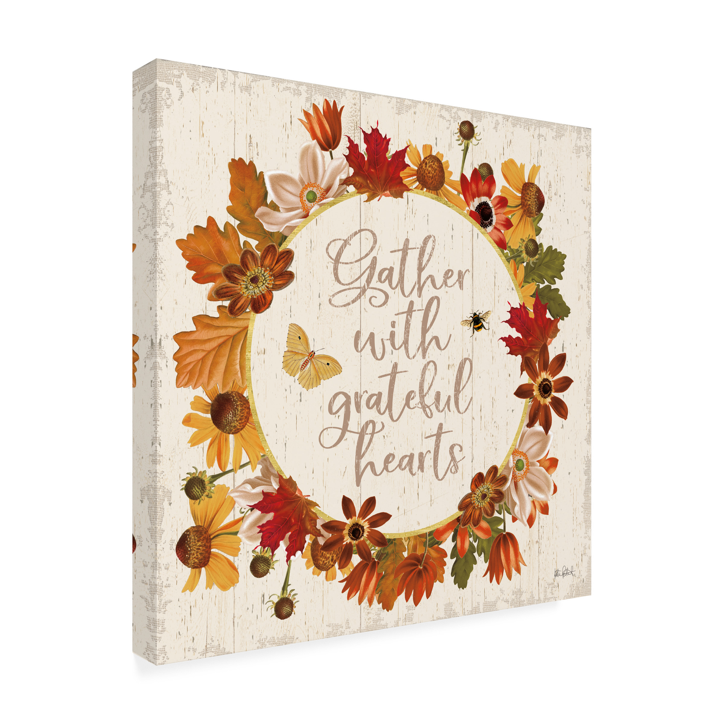 Trademark Fine Art 'Fall Garden V' Canvas Art by Katie Pertiet