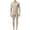 Khaki, variant on Thermal Underwear Set Men Heavyweight Base Layer Fleece Lined Crew Neck Long Sleeve Winter Shirt Pants Cold Weather