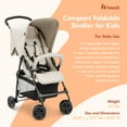 thumbnail image 2 of hauck Sport T13 Lightweight Compact and Foldable Stroller, Pushchair, Beige, 2 of 9