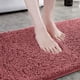 thumbnail image 4 of Matsuzay Alfombrilla de baño Absorción de agua Almohadilla de secado rápido Ducha cómoda Alfombra antideslizante Hotel Baño Alfombra de piso Gris Juegos de accesorios de baño Rosado Matsuzay HA004438-04, 4 of 6