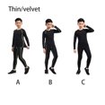 thumbnail image 3 of Capa de invierno camisa de manga larga ropa interior térmica niño niña conjunto cálido ropa de hombre para niños Fitness Long Johns Running conjuntos de ropa Negro Verde/Grueso veintiséis Sonducket AP013686-04, 3 of 6