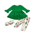 thumbnail image 1 of Bébé bébé Filles Fleur Top Robe Pantalon Legging Vêtements Nous Stock, 1 of 6