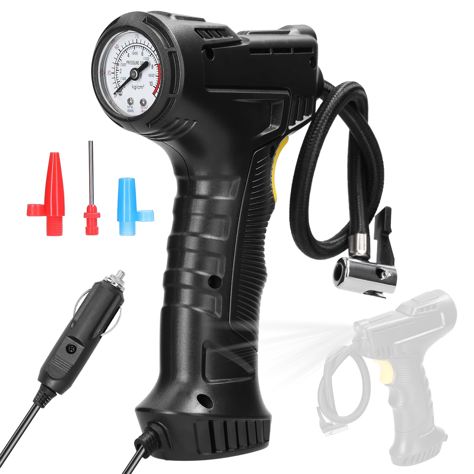 Dcenta 120W Car Air Pump Handheld Air Compressor Portable Tire Inflator