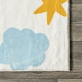 thumbnail image 3 of nuLOOM Sweet Dreams SpinClean Machine Washable Kids Area Rug, 3' x 5', Sweet Dreams White Multicolor, 3 of 7