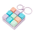 thumbnail image 1 of Keyboard Fidget Toy Keychain, 9-in-1 Keyboard Decompression Button Finger Clicker Stress Relief Fidget Toy Gift, 1 of 8