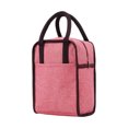 thumbnail image 1 of Bewildely Bolsa de almuerzo, fiambrera impermeable de tela Oxford, bolsa de película de aluminio Bento, bolsa de viaje para escuela, hombres, Almacenamiento y organización del hogar Rojo, 1 of 6