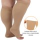 thumbnail image 4 of Calcetines de compresión para hombres y mujeres, calcetines de compresión de talla grande pantorrilla ancha, calcetines de vuelo hasta la rodilla compresión médica oso de fresa  Hogar, 4 of 5