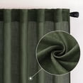 thumbnail image 2 of Cortina MIULEE, 2 paneles, 132 x 229 cm, lino verde oliva, 2 of 7