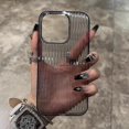 thumbnail image 3 of Soft Corrugated Transparent Phone Case For iPhone 11 12 13 14 15 Pro Max Shockproof Silicone Clear Bumper Cover, 3 of 7