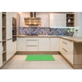 thumbnail image 6 of Ahgly Company Machine Washable Indoor Square Transitional Neon Green Area Rugs, 5' Square, 6 of 7