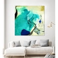 thumbnail image 2 of Giant Art 72x72 Neon Dreaming D Fine Art Giant Canvas Print in Turquoise, 2 of 3