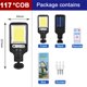 thumbnail image 1 of Farolas solares para exteriores, lámpara Solar con 3 modos de luz, Sensor de movimiento impermeable, iluminación de seguridad para jardín, Patio, camino, 1 of 4