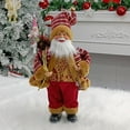 thumbnail image 4 of 12In Christmas Decorations Santa Claus Doll Standing Figurine Ornament For Holiday Window Or Tree Display,Cute Christmas Santa Claus Doll Christmas Child Gift Toy Table Decoration For Home, 4 of 5