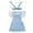 Blue, variant on Infant Girls' 3 Piece Outfits Fashion Sets Dresses For Play And Outings Ruffled Sleeve T Shirt Maxi Dress For Little Recommended For Summer Set Cute Outfits for Kids Size 6-12Months