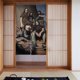 thumbnail image 1 of Cortina de puerta semiopaca con patrón de patchwork de dos piezas Suicide Silence, cortinas opacas decorativas para dormitorio, sala de estar, decoración de habitación de niños, 34 x 56 pulgadas,, 1 of 7