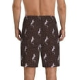 thumbnail image 2 of Yiaed Leopard Print for Men's Soft Sleep Pajama Short Lounging Pajama Shorts-Large, 2 of 8