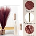 thumbnail image 2 of Acfruits Wine Pampas Grass Small, 3 Pcs 17" Faux Pampas Grass Short Decor, 2 of 5