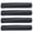 Black, variant on Rupoun 4PCS Stroller Armrest Protective Cover PU Leather Washable Baby Handlebar Sleeve Removable Zipper Black (9.05 inches / 23 cm)