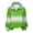 #280-Green, variant on Craaazy Women's Colorful Striped Ruffle Stand Collar St Patricks Day Long Sleeve T-shirts with Button Gifts