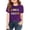 Purple, variant on KAUOD Kindergarten Shirts for Kids, Girls Boys First Day of School T Shirt, Preschool Student Back to School Clothes