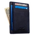 thumbnail image 1 of Front Pocket Slim Minimalist Leather Wallet RFID Blocking Genuine Leather Credit Card Holder, 1 of 6