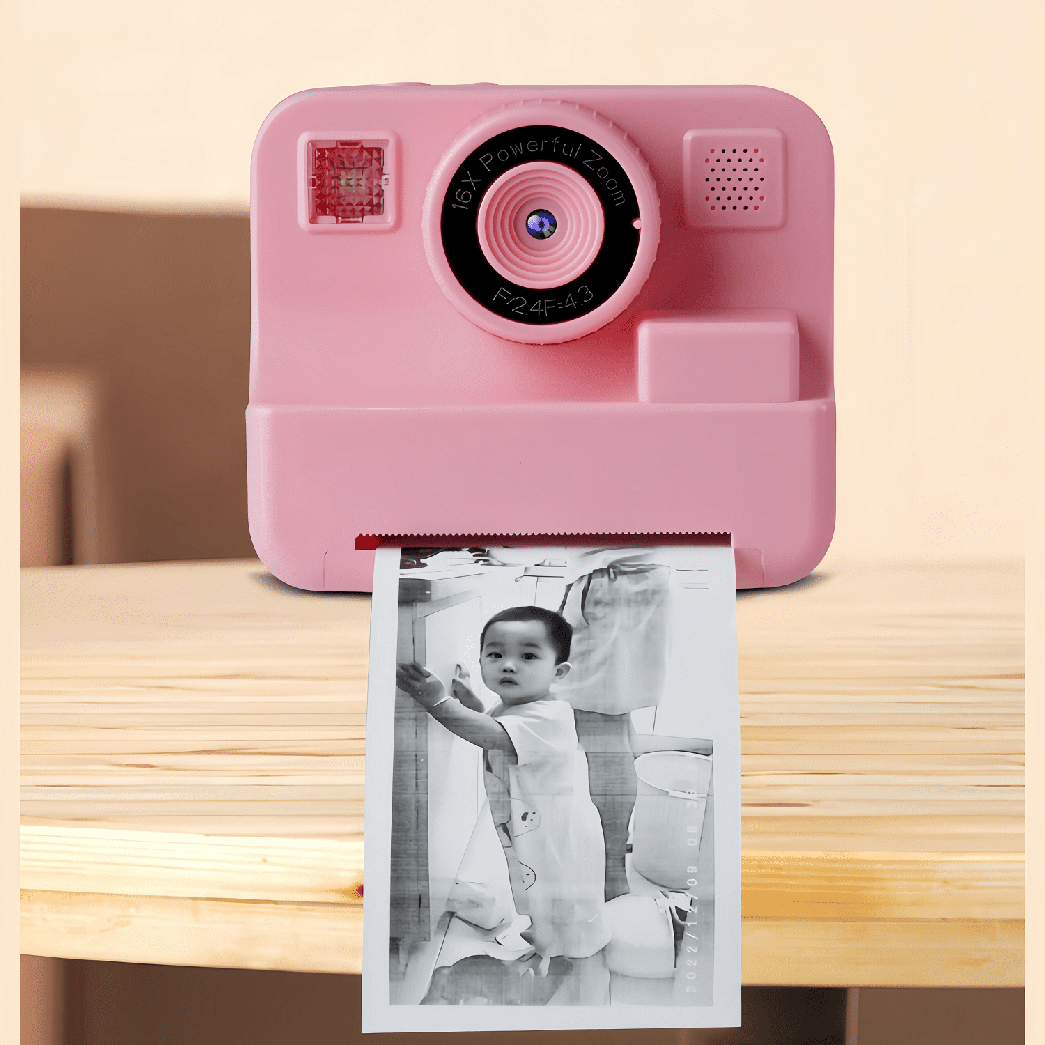 Portable Instant Print Camera  Digital Cameras for Boys & Girls Age 6-12 Birthday Gifts