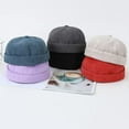 thumbnail image 7 of YooGuoGuo Unisex Rolled Cuff Docker Cap Hats Brimless Beanie Sailor Cap Worker Hat for Women Men, 7 of 7