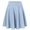 thumbnail image 2 of Gubotare Y2k Skirt Womens High Waist A Line Ruffle Swing Long Maxi Skirt with Pockets,BU2 L, 2 of 4