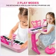 thumbnail image 2 of Teclado Piano Love&Mini de 37 teclas con micrófono, taburete y altavoz, 2 of 9