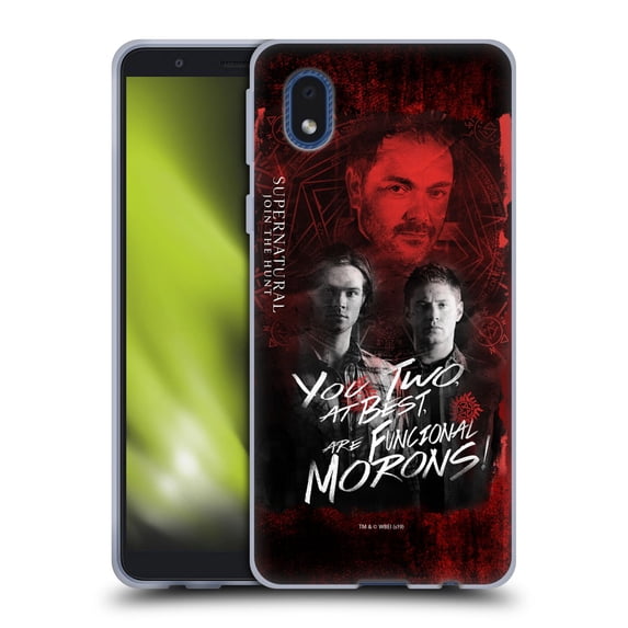 Head Case Designs Officially Licensed Supernatural Graphic Castiel Soft Gel Case Compatible with Samsung Galaxy A01 Core (2020)