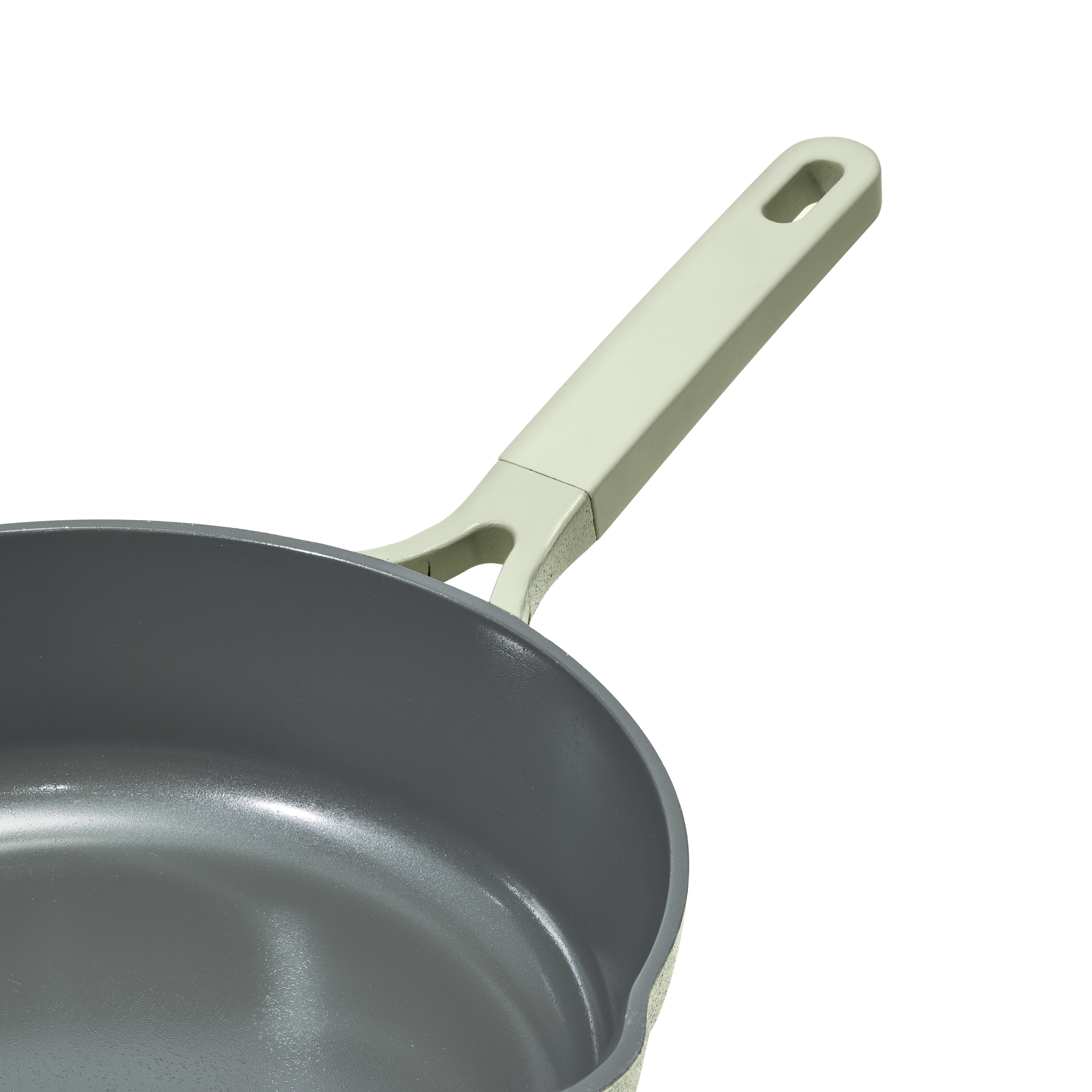 Beautiful All-in-One 4 QT Hero Pan with Steam Insert, 3 Piece Set, Sage Green by Drew Barrymore