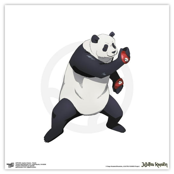 Gallery Pops Jujutsu Kaisen - Panda Wall Art, Unframed Version, 12" x 12"