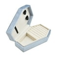 thumbnail image 2 of Caja de joyería Yinane terciopelo azul, 2 of 8