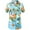 Light Blue, variant on Women Santa Claus Ugly Hawaiian Christmas Shirts Tropical Aloha Beach Shirt Button Down Shirts
