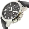 thumbnail image 2 of Fossil Men's Grant FS4812IE Chronograph Silver/Black Leather Watch, 2 of 3