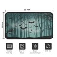 thumbnail image 5 of Halloween Pumpkin Door Mat Decorations Evil Pumpkin Ghost Doormat Friendly for Entry Floor Mat Set Living Room Bedroom Bathroom Crystal Velvet 30x17 Inches, 5 of 7