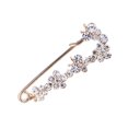 thumbnail image 1 of Broche vintage de una palabra con incrustaciones de diamantes Pin grande femenino de ramillete de lazo simple, 1 of 2