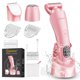 thumbnail image 1 of Afeitadora eléctrica para mujer, recortadora de bikini, recortadora de vello para piernas, bikini, axilas y zonas púbicas, resistente al agua IPX7, regalo para mujer (rosa), 1 of 5