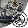 thumbnail image 4 of Retro Gear Clock, Antique Finish Craftsmanship Gear Wall Clock, For Home Decor Bedroom Living Room Office, 4 of 8
