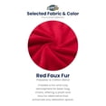 thumbnail image 2 of Ultimate Sack Fauteuil Poire Lounge Causeuse Surdimensionnée en Mousse, Housse en Fourrure Rouge, 2 of 5